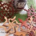 Ornaments Wooden Star Garland Snowflakes Decorations Christmas Yule Hanukkah Grahtoe