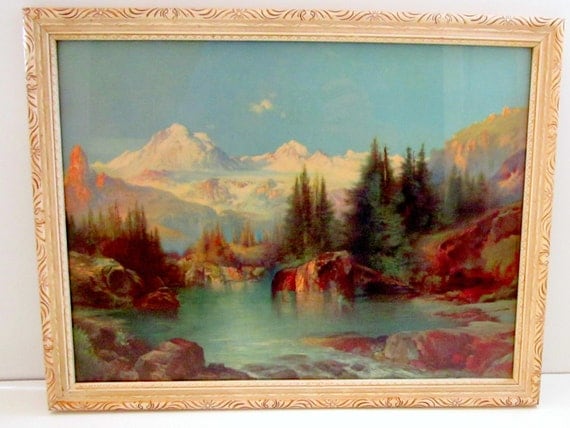 Thomas Moran Vintage Art Print Signed by nanascottagehouse on Etsy