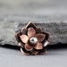 Copper Lotus Necklace - Chinese New Year, Rebirth, Lotus Flower, Gifts For her, Mothers day gifts, Yoga jewelry