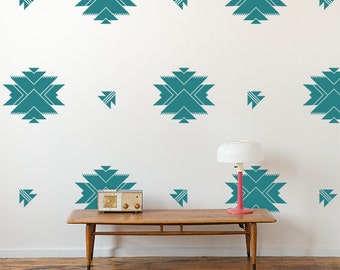 Aztec Wall Pattern Vinyl Wall Decals, Aztec Pattern- 24 Graphics, Wallpaper, Stickers, item 10040