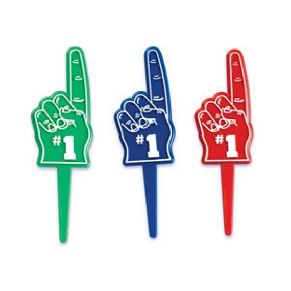 We are number 1 / Hand/ Foam Finger/ Sports Team by CupcakeSocial