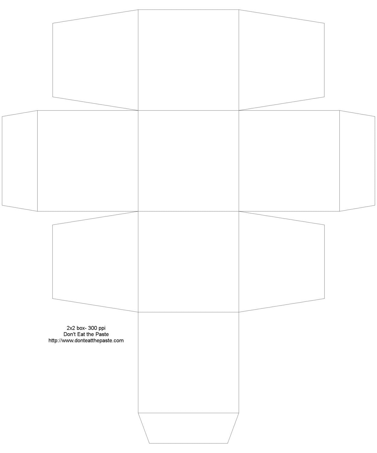 Mini paper basket blank template png jpgpdf format instant