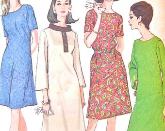 Uncut 60s McCall's 8999 Dress Pattern Bust 41 inches