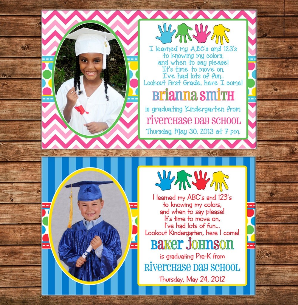 boy or girl preschool pre k kindergarten elementary graduation