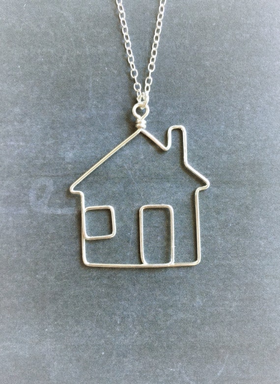Home Necklace House Necklace Housewarming Gift Home by theFolk