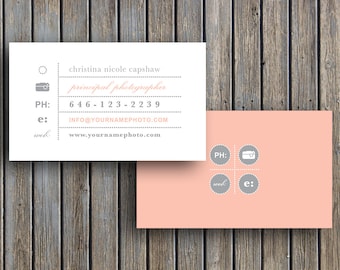 Business Card Template - Business Cards Vintage Business Card Template for Photographers (digital Photoshop files) - Design By Bittersweet