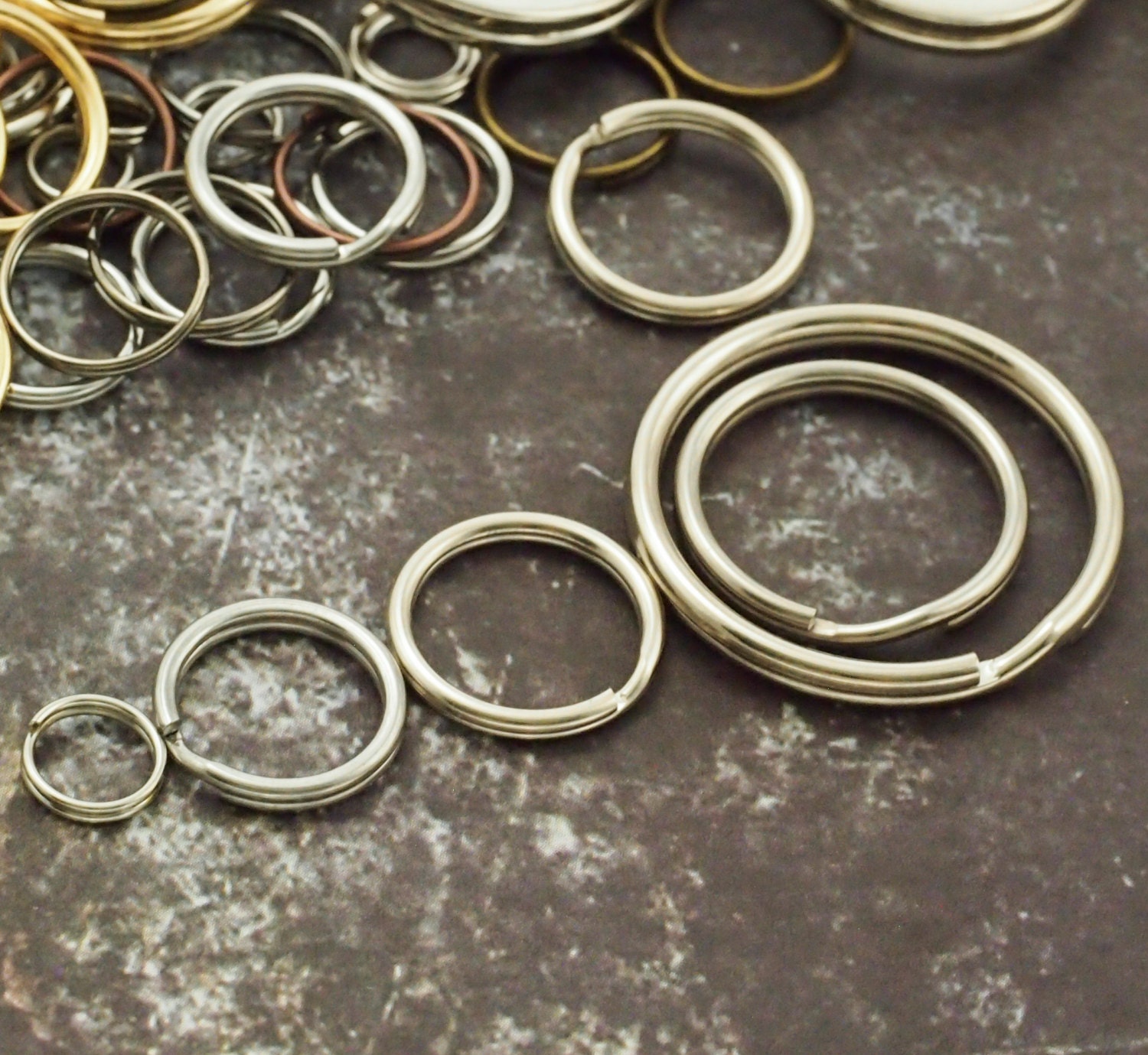Stainless Steel Split Rings You Pick Size 5mm 6mm 6.5mm