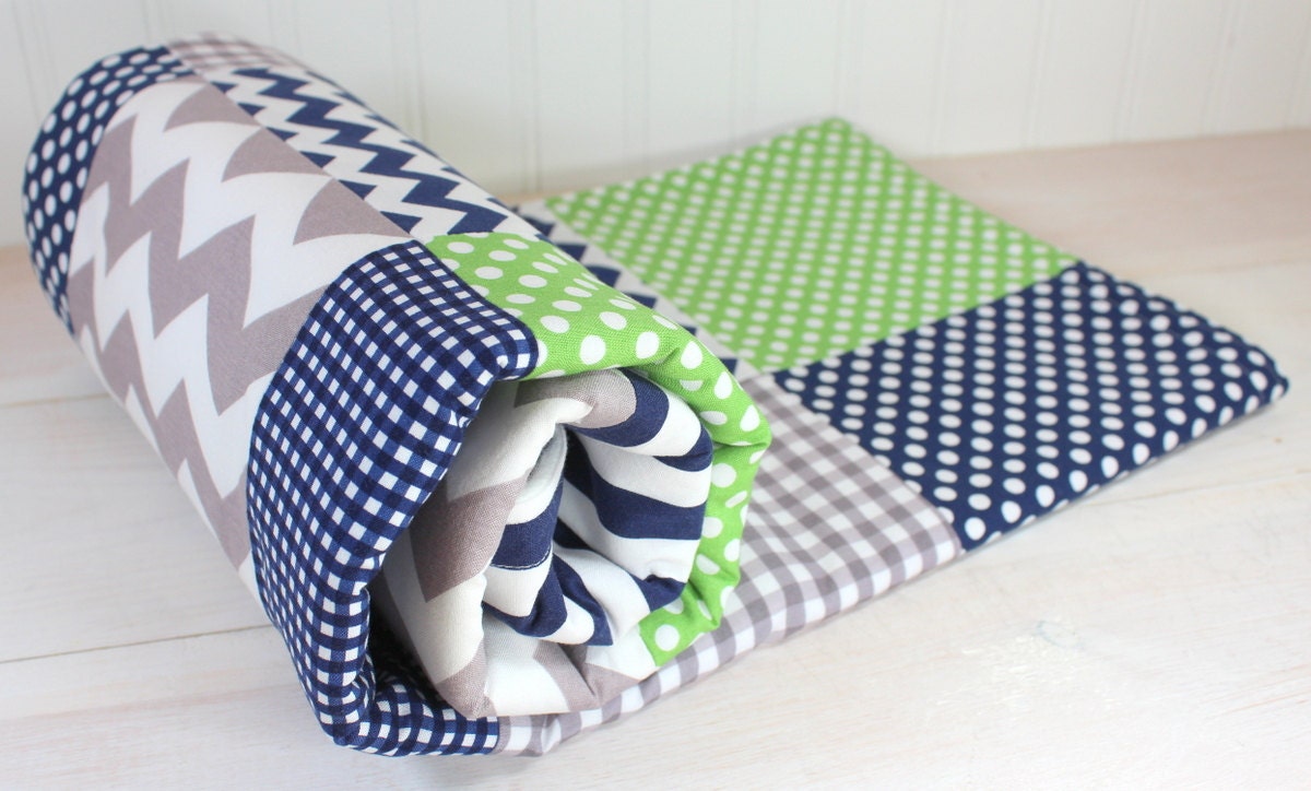 Baby Boy Blanket Nursery Decor Photography Prop Minky