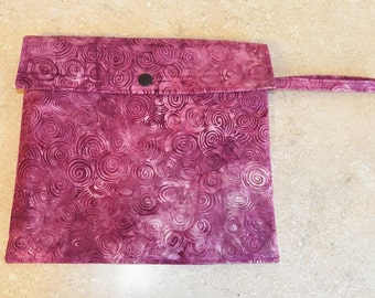 Dual Pocket Wetbag- Purple Swirls