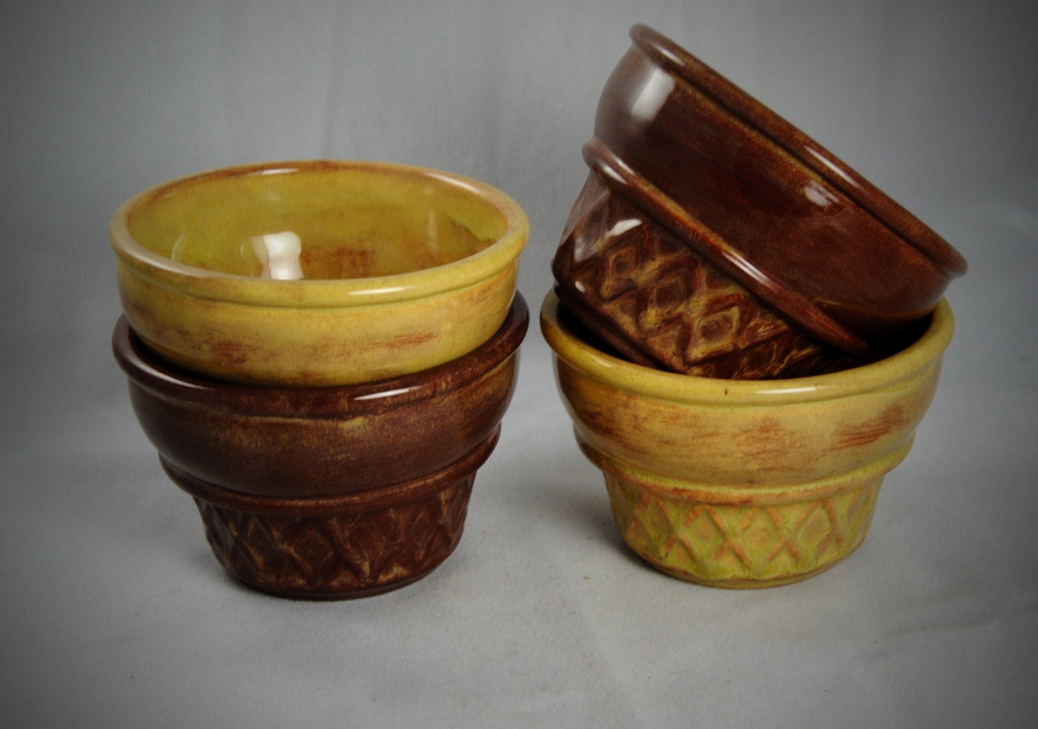 Ceramic Ice Cream Cone Bowls