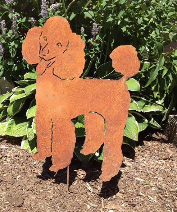 Poodle Garden Stake or Wall Hanging / Garden Decor / Pet