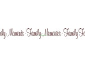 Family Moments Family Memories Family Forever - Wall Decal - Vinyl Wall Decals, Wall Stickers, Family Quotes, Family Wall Decal