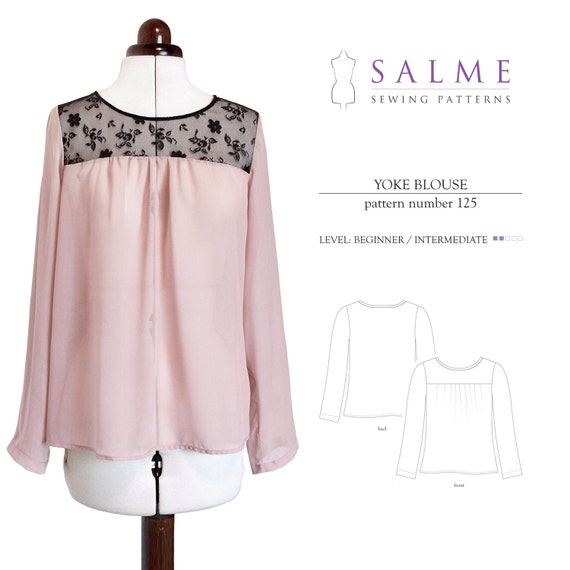 PDF Sewing pattern Yoke Blouse