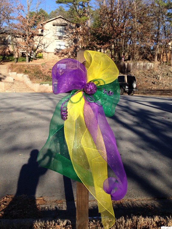 mardi gras mailbox decorations