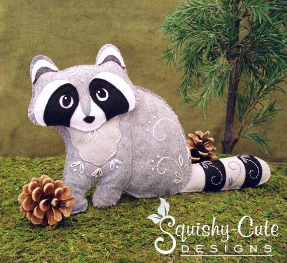 racoon sewing pattern