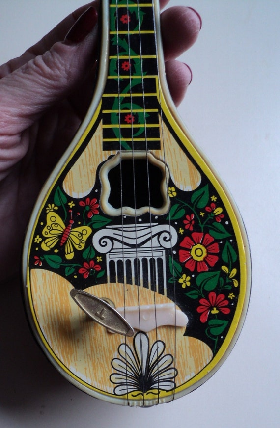 Vintage 1970s Greek Bouzouki Music Box