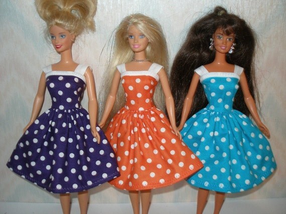 Барби В Платье В Горошек фото 4