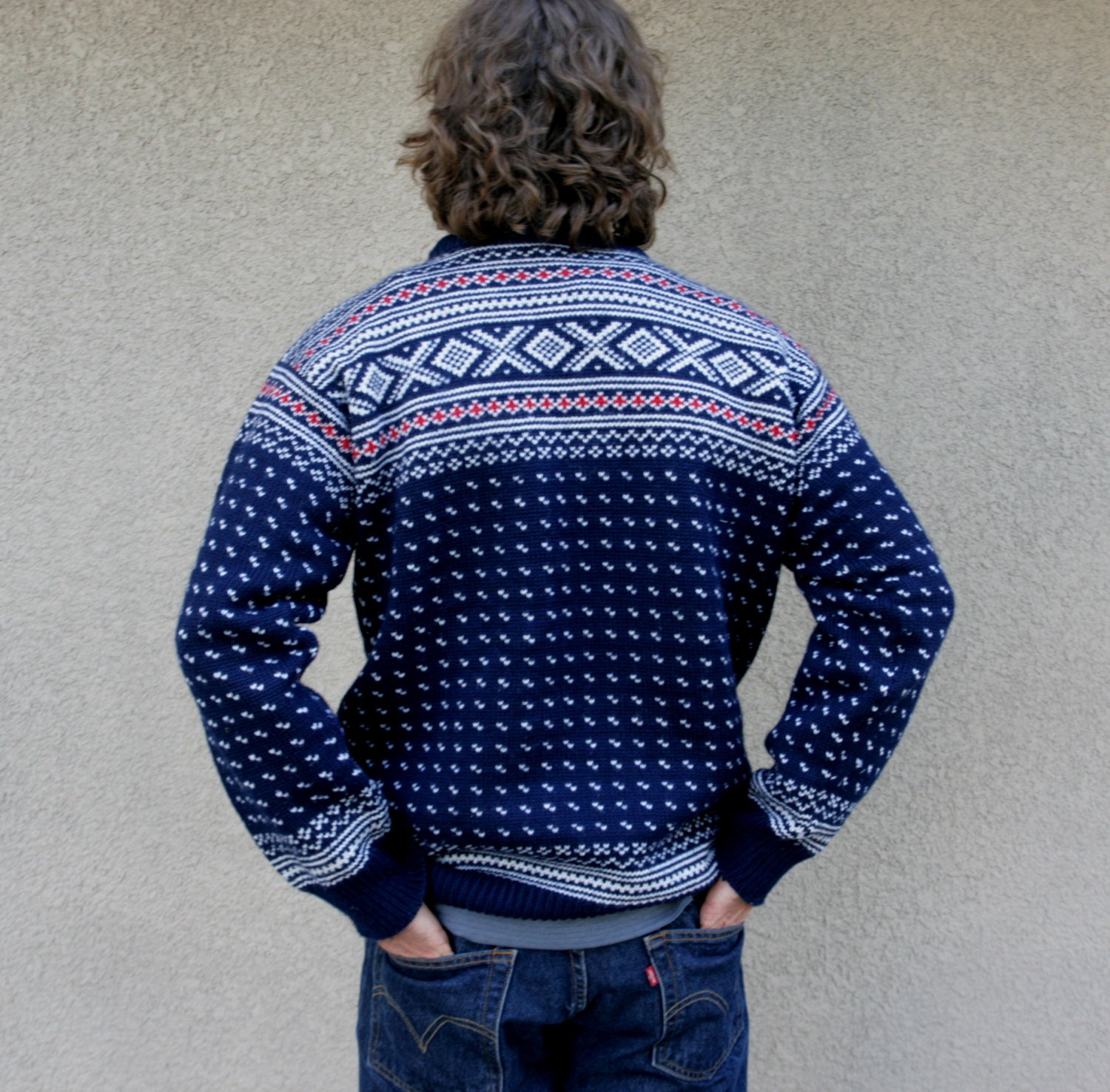 Vintage Mens Sweater DALE of NORWAY Iconic by BohemePeasantry