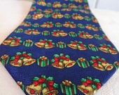 Vintage Mens Neckties tie Christmas Bells Vintage Mens Neckties tie Christmas Bells