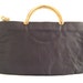 CLEMENTE leather navy blue clutch bag Vintage Handbag Clean Sophisticate Design artedellamoda Authentic Vintage Leather Metal Handle Bag
