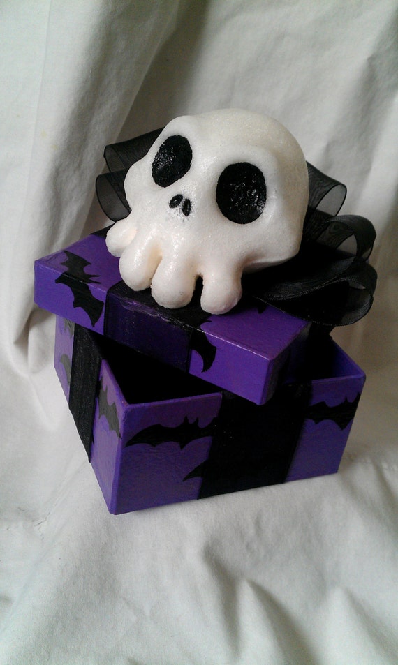 nightmare before christmas themed purple gift box small nightmare before christmas themed purple gift box small