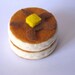 Felt food Pancake set (banana) eco friendly childrens pretend play food for toy kitchen