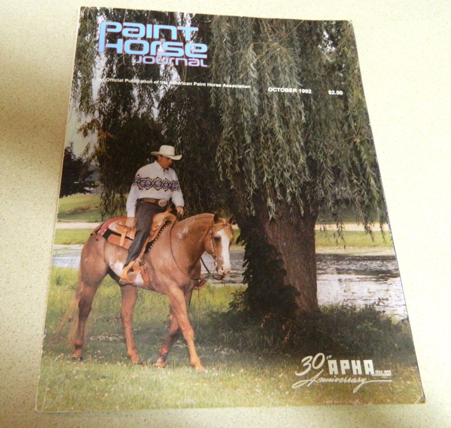 APHA Paint Horse Journal October 1992 30th Anniversary issue