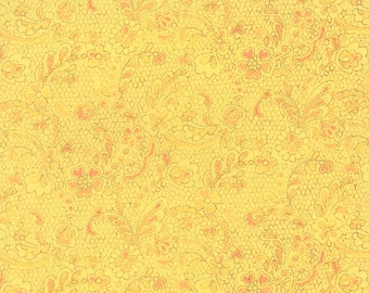 Lulu - Lacey in Sunshine by Chez Moi for Moda Fabrics