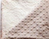 Gender Neutral Minky  Blanket - Coffee and Cream - Etsykids Team - Baby Blanket - Minky Blanket Gender Neutral - Gender Neutral Blanket