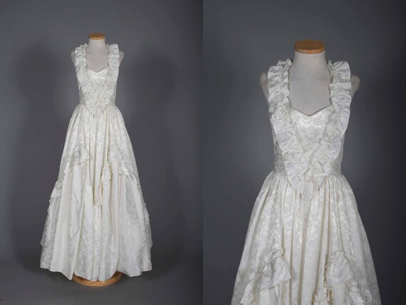 Vintage 1980s Gunne Sax Wedding Dress 80s by ladyscarletts