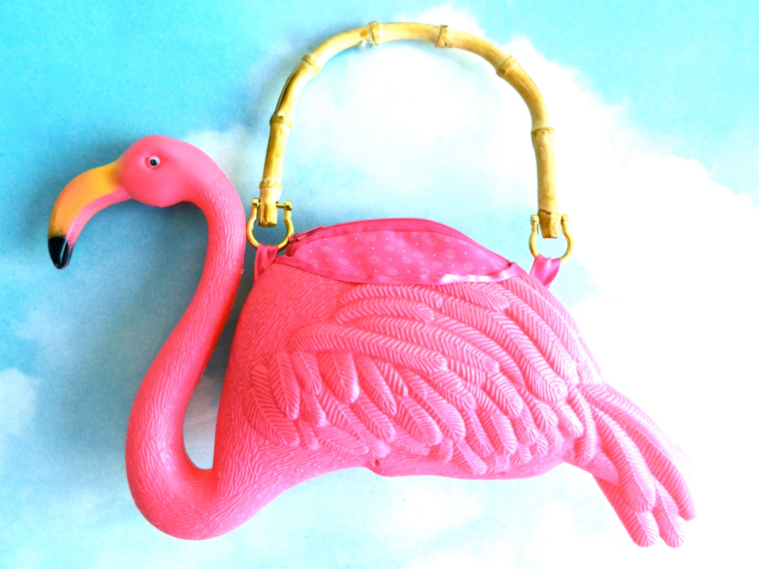 pink flamingo bag