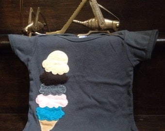 Ice cream lap t-shirt baby 12-18 months
