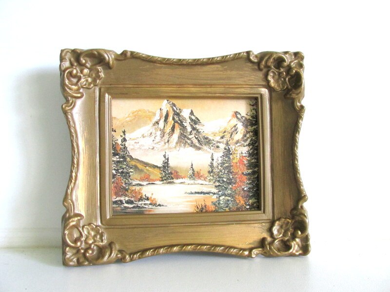 Small Vintage Landscape Framed Art