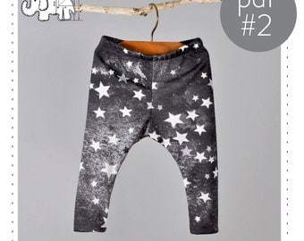 Childrens leggings sewing pattern // pdf digital download // photo tutorial // sizes Preemie to 6T // #2