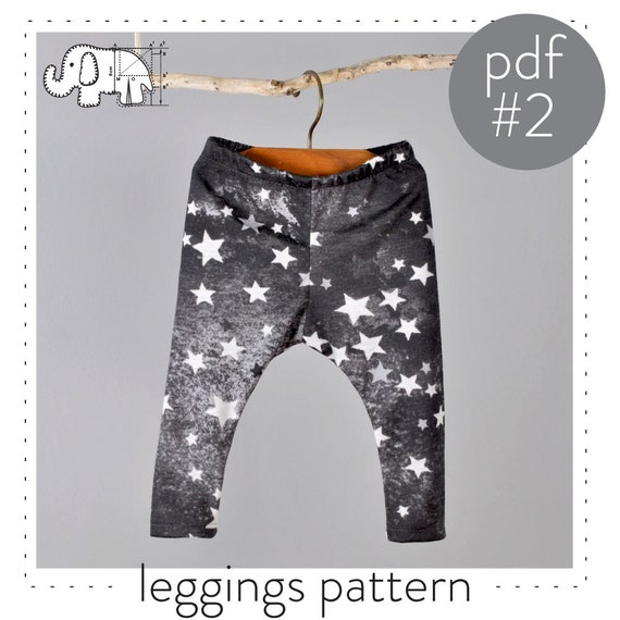 Childrens leggings sewing pattern // pdf digital download