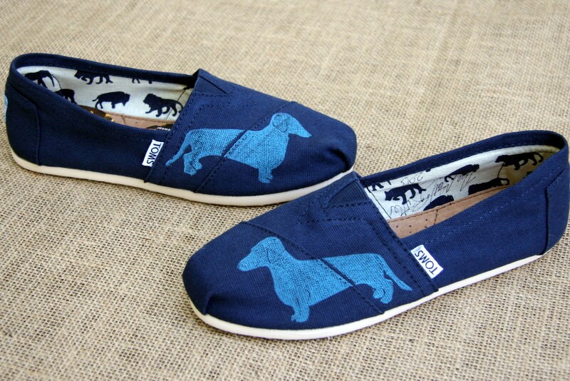 Dachshund Custom TOMS Shoes