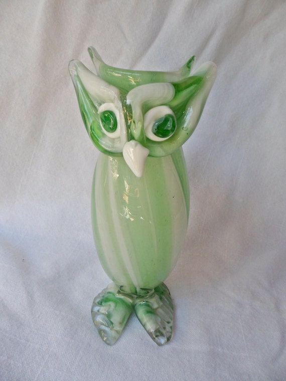 Vintage Glass Owl 9