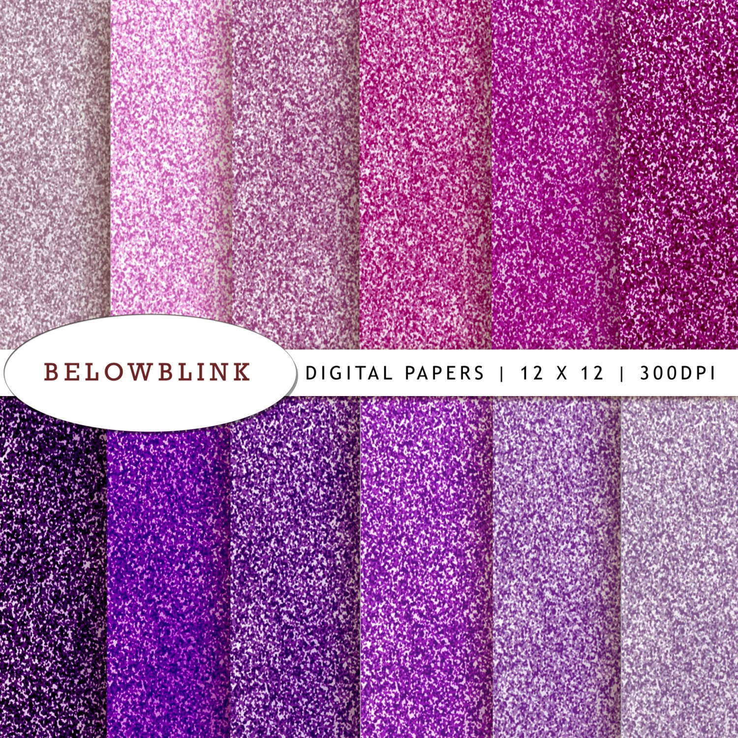 Download Pink and Purple Glitter Digital Paper Pack Scrapbook Papers