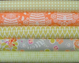 Sweet As Honey Fat Quarter Bundle of 5 by Bonnie Christine for Art Gallery Fabrics