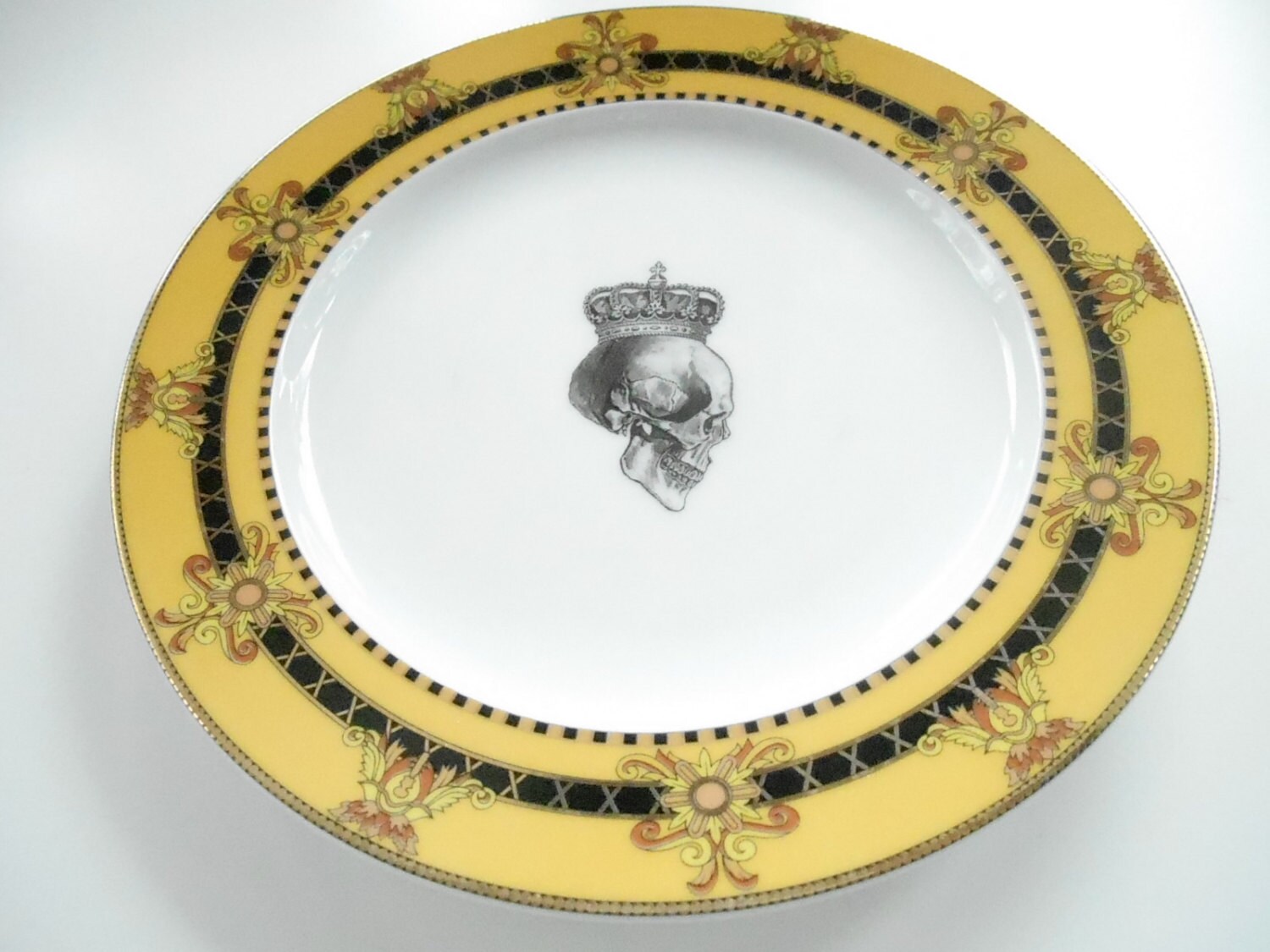 3-piece Yellow /Gold Skull Dinnerware Set, PAYMENT PLANS on 3-piece Yellow /Gold Skull Dinnerware Set, PAYMENT PLANS on