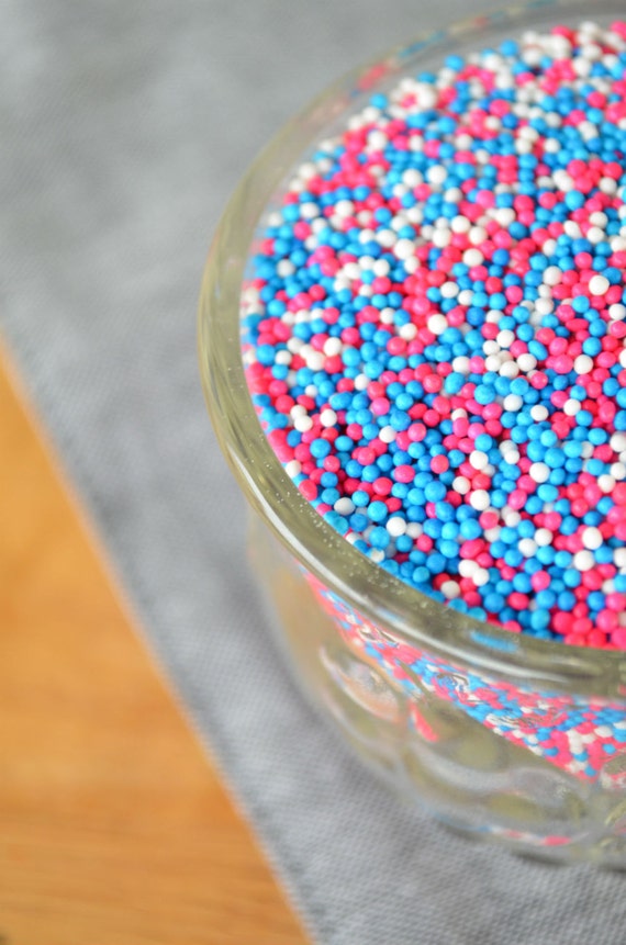 SALE Pink and Blue Sprinkles 3oz MultiColor by MyLittleOtter