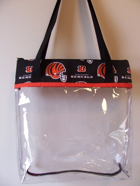 NFL Bengals Clear Stadium Regulation Size by BHipBags on Etsy