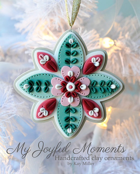 Handcrafted Polymer Clay Ornament