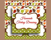 Thanksgiving Printable Labels - Food Label Tents and Buffet Labels - Fall Foliage Collection Il_170x135