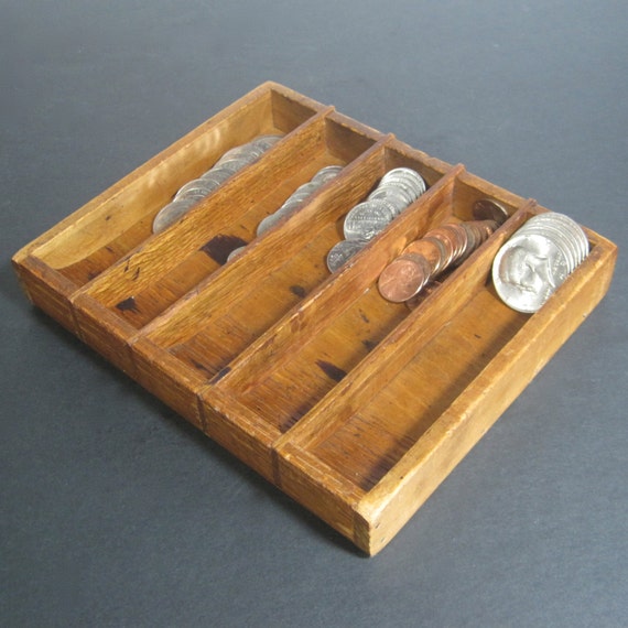 Vintage Wooden Sorting Tray by SugarLMtnAntqs on Etsy