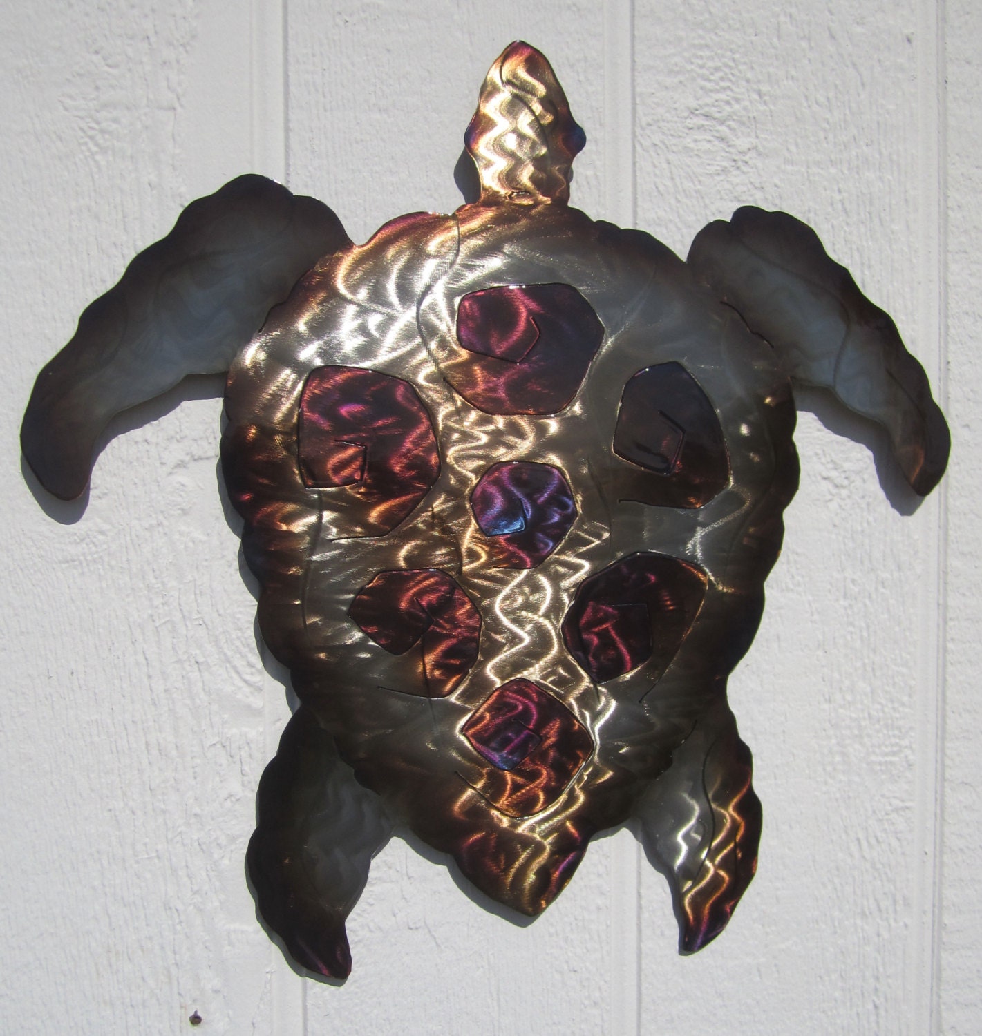 SeaTurtle wall art Hawaiian Honu metal abstract sculpture