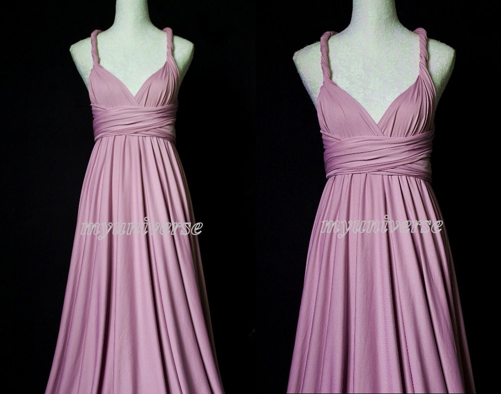Convertible Dress Purple Lavender Bridesmaid Dress Wrap