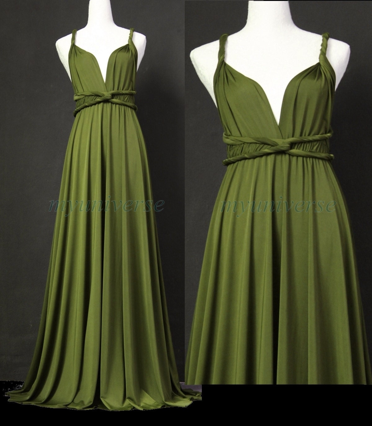 Sage Bridesmaid Dress Olive Green Infinity Dress Wrap 8466