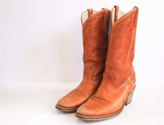 orange cowgirl boots