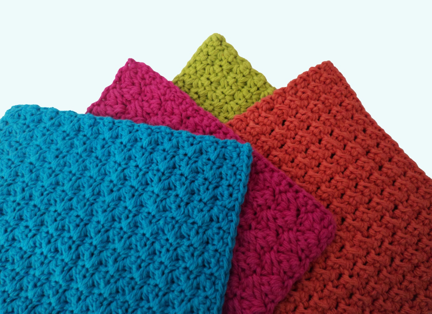 Crochet Pattern: Washcloths Dishcloths Instant Download